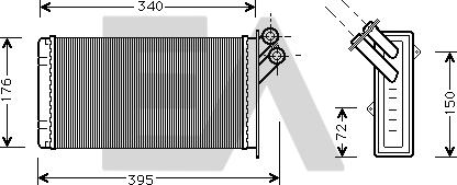 EACLIMA 45C10008 - Heat Exchanger, interior heating car-mod.net