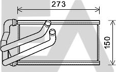 EACLIMA 45C12003 - Heat Exchanger, interior heating car-mod.net