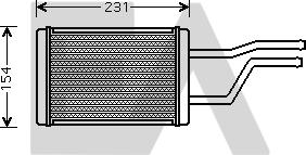 EACLIMA 45C71005 - Heat Exchanger, interior heating car-mod.net