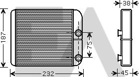 EACLIMA 45C78005 - Heat Exchanger, interior heating car-mod.net