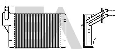 EACLIMA 45C77004 - Heat Exchanger, interior heating car-mod.net
