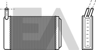 EACLIMA 45C77001 - Heat Exchanger, interior heating car-mod.net