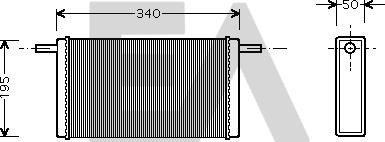 EACLIMA 45C77003 - Heat Exchanger, interior heating car-mod.net