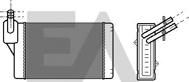 EACLIMA 45C77014 - Heat Exchanger, interior heating car-mod.net