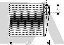 EACLIMA 45C77017 - Heat Exchanger, interior heating car-mod.net