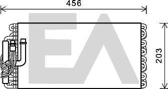 EACLIMA 43B45001 - Evaporator, air conditioning car-mod.net