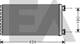 EACLIMA 45C47001 - Heat Exchanger, interior heating car-mod.net