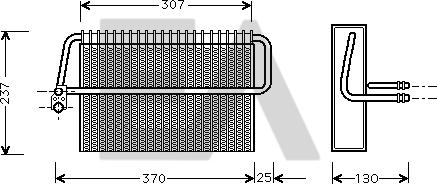 EACLIMA 43B50005 - Evaporator, air conditioning car-mod.net