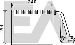 EACLIMA 43B60008 - Evaporator, air conditioning car-mod.net