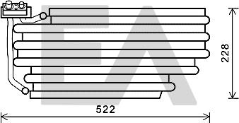 EACLIMA 43B63001 - Evaporator, air conditioning car-mod.net