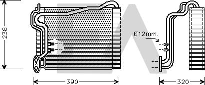 EACLIMA 43B02004 - Evaporator, air conditioning car-mod.net