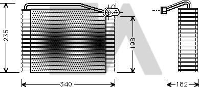 EACLIMA 43B02006 - Evaporator, air conditioning car-mod.net