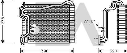 EACLIMA 43B02012 - Evaporator, air conditioning car-mod.net