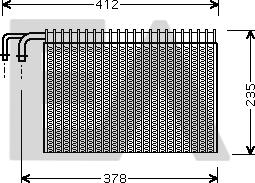 EACLIMA 43B07003 - Evaporator, air conditioning car-mod.net