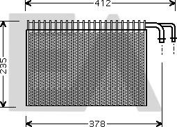 EACLIMA 43B07002 - Evaporator, air conditioning car-mod.net