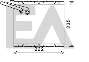 EACLIMA 43B78009 - Evaporator, air conditioning car-mod.net