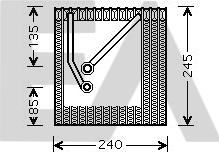 EACLIMA 43B77005 - Evaporator, air conditioning car-mod.net