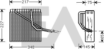 EACLIMA 43B77002 - Evaporator, air conditioning car-mod.net
