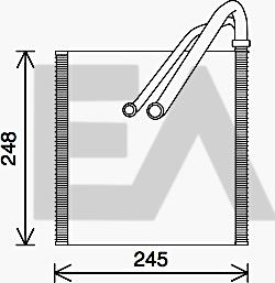 EACLIMA 43B77007 - Evaporator, air conditioning car-mod.net