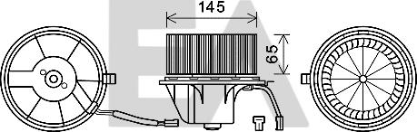 EACLIMA 42A02005 - Electric Motor, interior blower car-mod.net