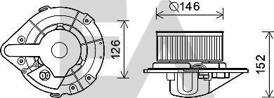 EACLIMA 42A02012 - Electric Motor, interior blower car-mod.net
