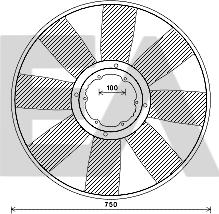 EACLIMA 35C45A01 - Fan Wheel, engine cooling car-mod.net