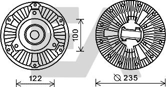 EACLIMA 35C45D09 - Fan Wheel, engine cooling car-mod.net