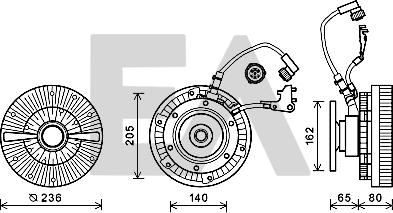 EACLIMA 35C45D05 - Fan Wheel, engine cooling car-mod.net
