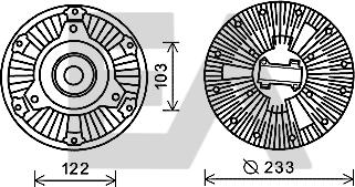 EACLIMA 35C45D03 - Fan Wheel, engine cooling car-mod.net