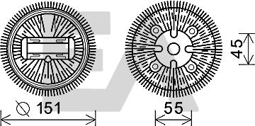 EACLIMA 35C50D24 - Fan Wheel, engine cooling car-mod.net