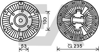 EACLIMA 35C63D04 - Fan Wheel, engine cooling car-mod.net
