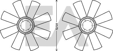 EACLIMA 35C16A03 - Fan Wheel, engine cooling car-mod.net