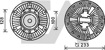EACLIMA 35C16D08 - Fan Wheel, engine cooling car-mod.net