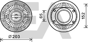 EACLIMA 35C30D06 - Fan Wheel, engine cooling car-mod.net