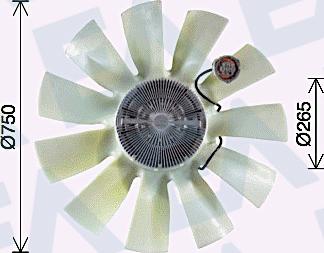 EACLIMA 35C76C11 - Fan Wheel, engine cooling car-mod.net