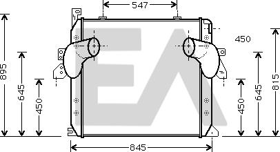EACLIMA 36A45003 - Intercooler, charger car-mod.net