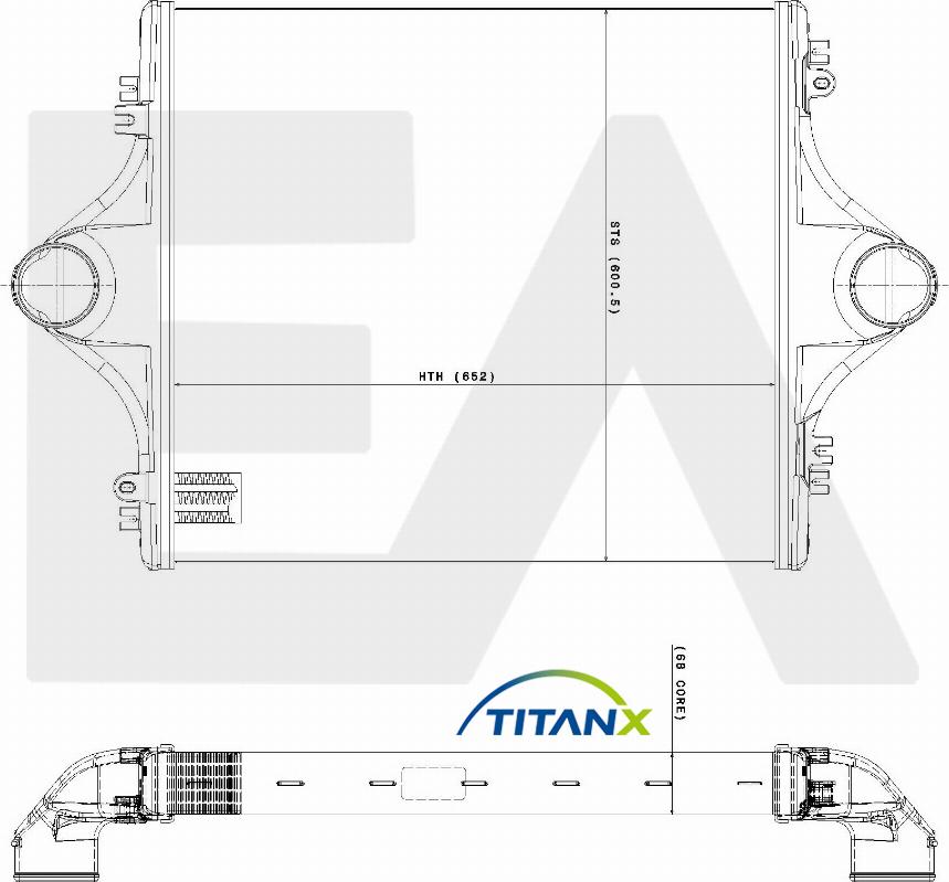EACLIMA 36A47004T - Intercooler, charger car-mod.net