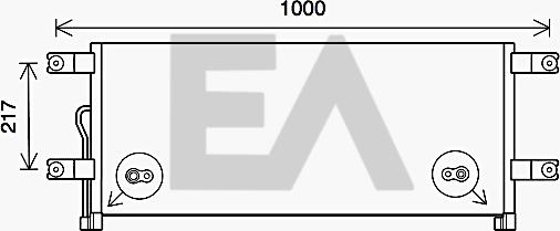 EACLIMA 30C45005 - Condenser, air conditioning car-mod.net