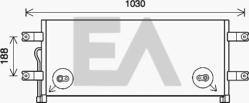 EACLIMA 30C45006 - Condenser, air conditioning car-mod.net