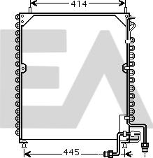 EACLIMA 30C45008 - Condenser, air conditioning car-mod.net