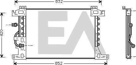 EACLIMA 30C45007 - Condenser, air conditioning car-mod.net