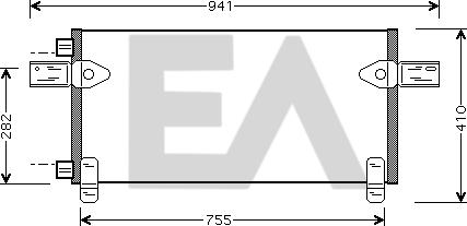 EACLIMA 30C47006 - Condenser, air conditioning car-mod.net