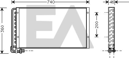 EACLIMA 30C47001 - Condenser, air conditioning car-mod.net