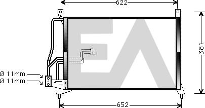 EACLIMA 30C54008 - Condenser, air conditioning car-mod.net
