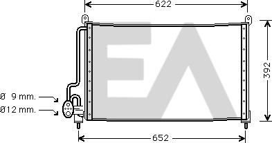 EACLIMA 30C54007 - Condenser, air conditioning car-mod.net