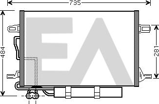 EACLIMA 30C50040 - Condenser, air conditioning car-mod.net