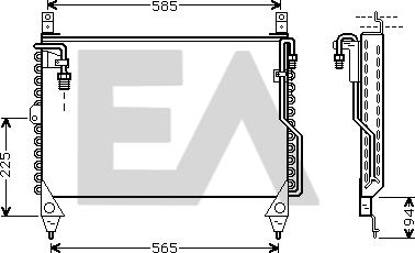 EACLIMA 30C50015 - Condenser, air conditioning car-mod.net