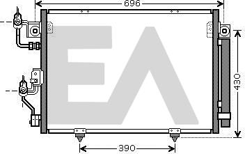EACLIMA 30C51012 - Condenser, air conditioning car-mod.net