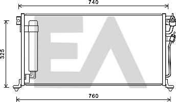 EACLIMA 30C51029 - Condenser, air conditioning car-mod.net