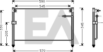 EACLIMA 30C52008 - Condenser, air conditioning car-mod.net